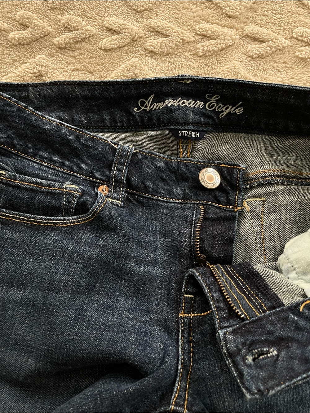 American Eagle Outfitters   Blue Flare Jeans
Size 10 Short Weekender - Picture 2 of 10